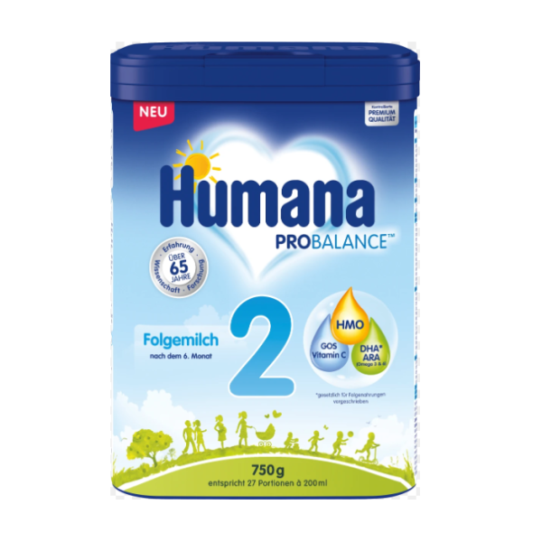 Humana 2 Pro Balance 6m+ Βρεφικό Γάλα σε Σκόνη, 750gr