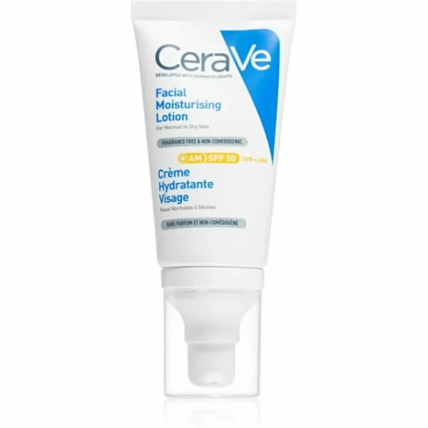 CeraVe AM Facial Moisturising Lotion SPF50 Ενυδατική Κρέμα προσώπου με δείκτη προστασίας SPF50, 52ml