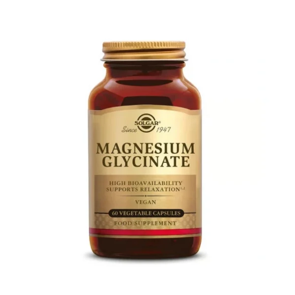 Solgar Magnesium Glycinate 60 caps, Συμπλήρωμα Διατροφής με Μαγνήσιο Γλυκινικό 60 κάψουλες