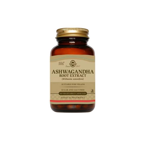 Solgar Ashwagandha Root Extract  Φυτικές Κάψουλες με Τονωτικές Ιδιότητες 60caps
