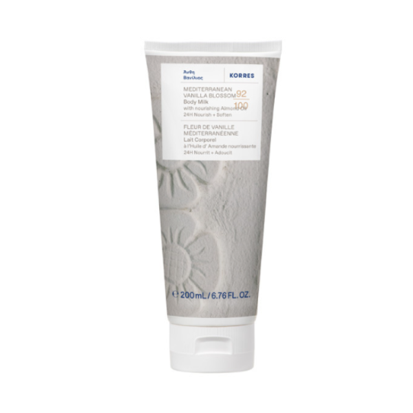 Korres Mediterranean Vanilla Blossom Body Milk, Γαλάκτωμα Σώματος με Άρωμα Άνθη Βανίλιας 200ml
