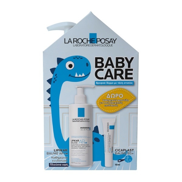 La Roche-Posay Baby Care Promo Lipikar Baume AP+M Ενυδατικό Βάλσαμο για το Βρεφικό Δέρμα με Τάση Ατοπίας, 400ml & Δώρο Cicaplast Baume B5+ για την Καταπράυνση του Δέρματος, 15ml
